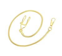 sourcing map Pocket Watch Chain, Alloy Vintage Pocket Watch Chains with Lobster Clasps for Men Vests Suits Formal Clothes,Gold