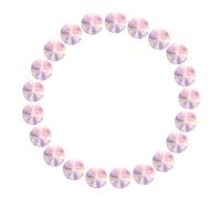 sourcing map Pointed Back Rhinestones, 20 Pcs 12mm Round Glass Rhinestone Faceted Crystal Cabochon Gems for Brooch, DIY Crafts, Jewelry Making, Cloth Decoration (Pink Blue)