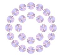 sourcing map Pointed Back Rhinestones, 84 Pcs 8mm Round Glass Rhinestone Faceted Crystal Cabochon Gems for Brooch, DIY Crafts, Jewelry Making, Cloth Decoration (Pink Blue)