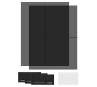 sourcing map Polarized Film, 6.8 x 10.1 Inch Adhesive Polarized Sheets Linear Polarizing Filter with Cleaning Kit Scraper for LCD Screen Repair Physics Education, 0 Degree/90 Degree