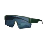 sourcing map Polarized Sports Sunglasses for Men Women, UV400 Protection Fit Over Glasses Cycling Sunglasses for Running Skiing Fishing Goggles, Green & Gray