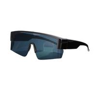 sourcing map Polarized Sports Sunglasses for Men Women, UV400 Protection Fit Over Glasses Cycling Sunglasses for Running Skiing Fishing Goggles, Black & Gray