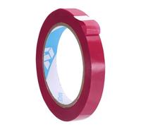 sourcing map Poly Bag Sealing Tape, 9/16" x 98.4 Yard Plastic Bag Sealer Tape Packaging Sealing for Shops Packaging Food Vegetable Meat Cake Bread Freezer Ice, Rose Red