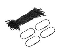 sourcing map Polyester Rope Hang Tag String Snap Lock Pins Loop Price Tag Fastener Plastic Tags Ties 190mm/7.48 Inch Length,2mm/0.08 Inch Dia,Pack of 200,Black