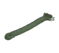 sourcing map Polypropylene Rope Braid Cord 15M/49.2ft 3/16" 5mm Dark Green for Indoor Outdoor Camping Clothes Line