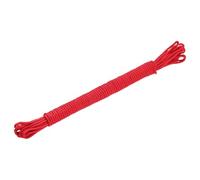 sourcing map Polypropylene Rope Braid Cord 15M/49.2ft 3/16" 5mm Red for Indoor Outdoor Camping Clothes Line