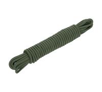 sourcing map Polypropylene Rope Braid Cord 15M/49ft 1/2" 12mm Olive Green for Indoor Outdoor Camping Clothes Line