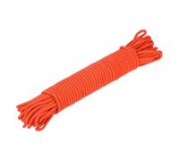 sourcing map Polypropylene Rope Braid Cord 30M/98.5ft 8mm Dia Orange for Indoor Outdoor Camping Clothes Line