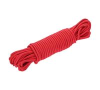 sourcing map Polypropylene Rope Braid Cord 30M/98ft 1/2" 12mm Red for Indoor Outdoor Camping Clothes Line