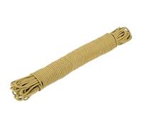 sourcing map Polypropylene Rope Braid Cord 45M/147.6ft 3/16" 5mm Brown for Indoor Outdoor Camping Clothes Line