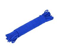 sourcing map Polypropylene Rope Braid Cord 45M/147.7ft 8mm Dia Blue for Indoor Outdoor Camping Clothes Line