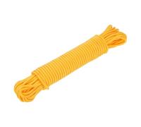 sourcing map Polypropylene Rope Braid Cord 45M/147.7ft 8mm Dia Yellow for Indoor Outdoor Camping Clothes Line