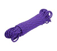 sourcing map Polypropylene Rope Diamond Braid Nylon Cord 3/8" 98ft/30m High Strength for Indoor Outdoor Camping Boating Clothes Line - 9mm,Purple/Black
