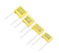 sourcing map Polypropylene Safety Capacitors Assortment Kit DIP 275VAC X2 MKP 4 Model - 0.022uF 0.047uF 10mm 15mm Pin Pitch 20 Pcs