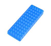 sourcing map Polypropylene Test Tube Rack Double Panel 60 Hole for 0.5ml/1.5ml/2ml Centrifuge Tube Freezing Tube Holder Blue 2Pcs