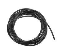 sourcing map Polyurethane Round Belts 4mm Dia 9.84ft(3 Meters) Length Smooth Surface PU Urethane Belt for Drive Transmission, Black