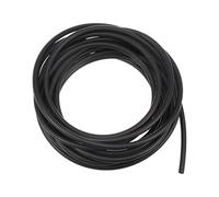 sourcing map Polyurethane Round Belts 5mm Dia 16.4ft(5 Meters) Length Smooth Surface PU Urethane Belt for Drive Transmission, Black