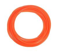 sourcing map Polyurethane Round Belts 6mm Dia 32.8ft(10 Meters) Length Smooth Surface PU Urethane Belt for Drive Transmission, Orange