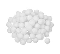sourcing map Pom Felt Balls Felting Fabric 1cm 10mm Pure White, Pack of 100