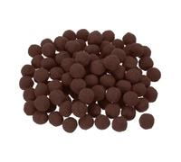 sourcing map Pom Felt Balls Felting Fabric 2.5cm 25mm Dark Brown for Home Crafts Project DIY Pack of 100