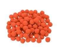 sourcing map Pom Felt Balls Felting Fabric 2.5cm 25mm Dark Orange for Home Crafts Project DIY Pack of 100