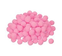 sourcing map Pom Felt Balls Felting Fabric 2.5cm 25mm Pink for Home Crafts Project DIY Pack of 100