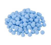 sourcing map Pom Felt Balls Felting Fabric 3cm 30mm Sky Blue for Home Crafts Project DIY Pack of 100
