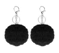 sourcing map Pompoms Charm Bulk, Pom Keyring Large Pompoms Bulk Keychain | for Keychains Bags Purse Handbag Backpack Scarves Accessories Gift