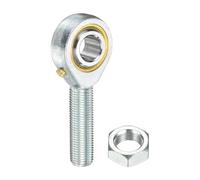 sourcing map POSB8L 1/2 Inch Male Rod End Bearing, 1/2-20 UNF Left Hand Male Thread Rod End with Jam Nuts for Agriculture, Machinery, CNC Equipment (ABEC3)