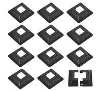 sourcing map Post Skirt, 12pcs 25x25mm/1"x1" Plastic Split Style Post Base Cover Trim Skirt for Fence Stair Handrail Railing Porch, 72x72mm/2.8"x2.8"(Overall)