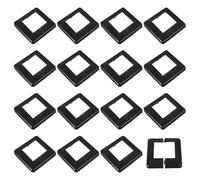 sourcing map Post Skirt, 16pcs 100x100mm/3.9"x3.9" Plastic Split Style Post Base Cover Trim Skirt for Fence Stair Handrail Railing Porch, 178x178mm/7"x7"(Overall)