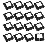 sourcing map Post Skirt, 16pcs 80x80mm/3.1"x3.1" Plastic Split Style Post Base Cover Trim Skirt for Fence Stair Handrail Railing Porch, 144x144mm/5.7"x5.7"(Overall)