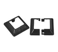 sourcing map Post Skirt, 2pcs 40x40mm/1.6"x1.6" Plastic Split Style Post Base Cover Trim Skirt for Fence Stair Handrail Railing Porch,72x72mm/2.8"x2.8"(Overall)