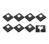 sourcing map Post Skirt, 8pcs 25x25mm/1"x1" Plastic Split Style Post Base Cover Trim Skirt for Fence Stair Handrail Railing Porch,72x72mm/2.8"x2.8"(Overall)