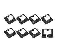 sourcing map Post Skirt, 8pcs 40x40mm/1.6"x1.6" Plastic Split Style Post Base Cover Trim Skirt for Fence Stair Handrail Railing Porch,72x72mm/2.8"x2.8"(Overall)