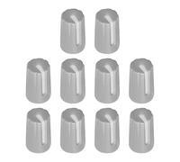 sourcing map Potentiometer Control Knob ABS Guitar Knob for 6mm D Type Shaft Electric Guitar Power Amplifiers Stereos,Bass Volume Tone 270 Degrees Rotary Knob Grey White 10PCS