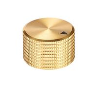 sourcing map Potentiometer Knob Gold Tone Aluminum Rotary Knob 25mmx15mm Volume Control Knob