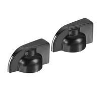 sourcing map Potentiometer Knobs Bakelite 19.5x16mm Volume Control Knob Cap for Guitar Bass,Volume Control,Mechanical Switch, Appliances,Audio 6mm Hole with 2PCS Set Screw Black 2PCS Handle