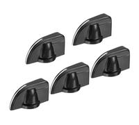 sourcing map Potentiometer Knobs Bakelite 20x20mm Volume Control Knob Cap for Guitar Bass,Volume Control,Mechanical Switch, Appliances,Audio 6mm Hole with 5PCS Set Screw Black 5PCS Handle