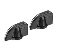 sourcing map Potentiometer Knobs Bakelite 20x20mm Volume Control Knob Cap for Guitar Bass,Volume Control,Mechanical Switch, Appliances,Audio 6mm Hole with 2PCS Set Screw Black 2PCS Handle