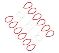 sourcing map Pottery Wire Tool 6Pcs 17.72" Standard Clay Wire Cutter Cutting Pottery Tools with Rubber Handle for Clay Cutting Sculpting Cheese Dough Tools, Red