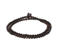 sourcing map Prayer Beads Bracelet, 6mm Dia 108 Natural Wooden Bead Mala Bracelets Link Wrist with Bag for Men Women Beaded Stretch Crafts Bangle, Amberwood Color