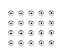 sourcing map Precision Balls 2mm Solid Chrome Steel G10 for Ball Bearing Keychain Wheel 50pcs