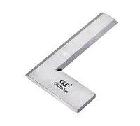 sourcing map Precision Bevel Edge Machinist Square 4" x 2.5" (100x63mm) Engineer Woodworking Try Square Right Angle Ruler Solid Steel Square