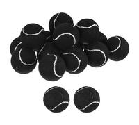sourcing map Precut Walker Tennis Balls, 12Pcs - Felt & Rubber Grip, Round, Black - Tennis Balls for Chairs, Tables, Desks & More