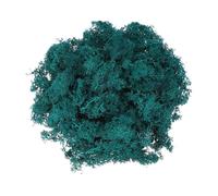 sourcing map Preserved Reindeer Moss, 7oz Fake Moss for Crafts Artificial Dried Moss for Decoration Terrariums Potted Plants, Blue Green