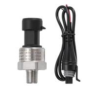 sourcing map Pressure Transducer Sender Sensor with Connector, 1/8" NPT 30 PSI Stainless Steel Pressure Transmitter for Oil Fuel Water Air