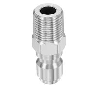 sourcing map Pressure Washer Adapter, 3/8" NPT Male Quick Connect Fittings Stainless Steel Swivel Adapter for Pressure Power Washers Hose