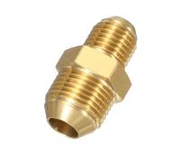 sourcing map Pressure Washer Hose Connector M14 Male Spigot to M18 Male Spigot 4800PSI Copper Pressure Washer Hose Adapter Coupler Extension Fitting Quick Connect