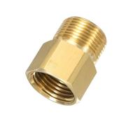 sourcing map Pressure Washer Hose Connector M22 Male to G1/2 Female 4800PSI Copper Pressure Washer Hose Adapter Coupler Extension Fitting Quick Connect